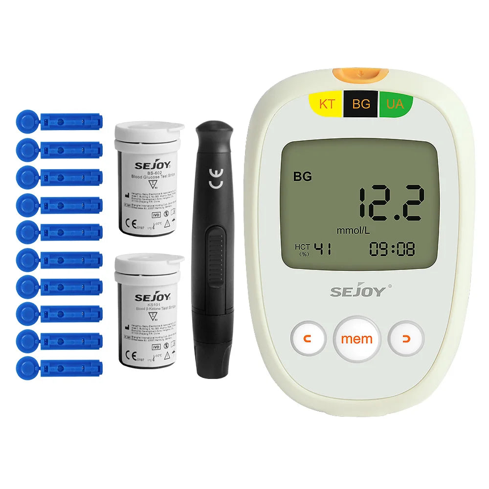 Glucose Ketone & Uric Acid Testing Kit