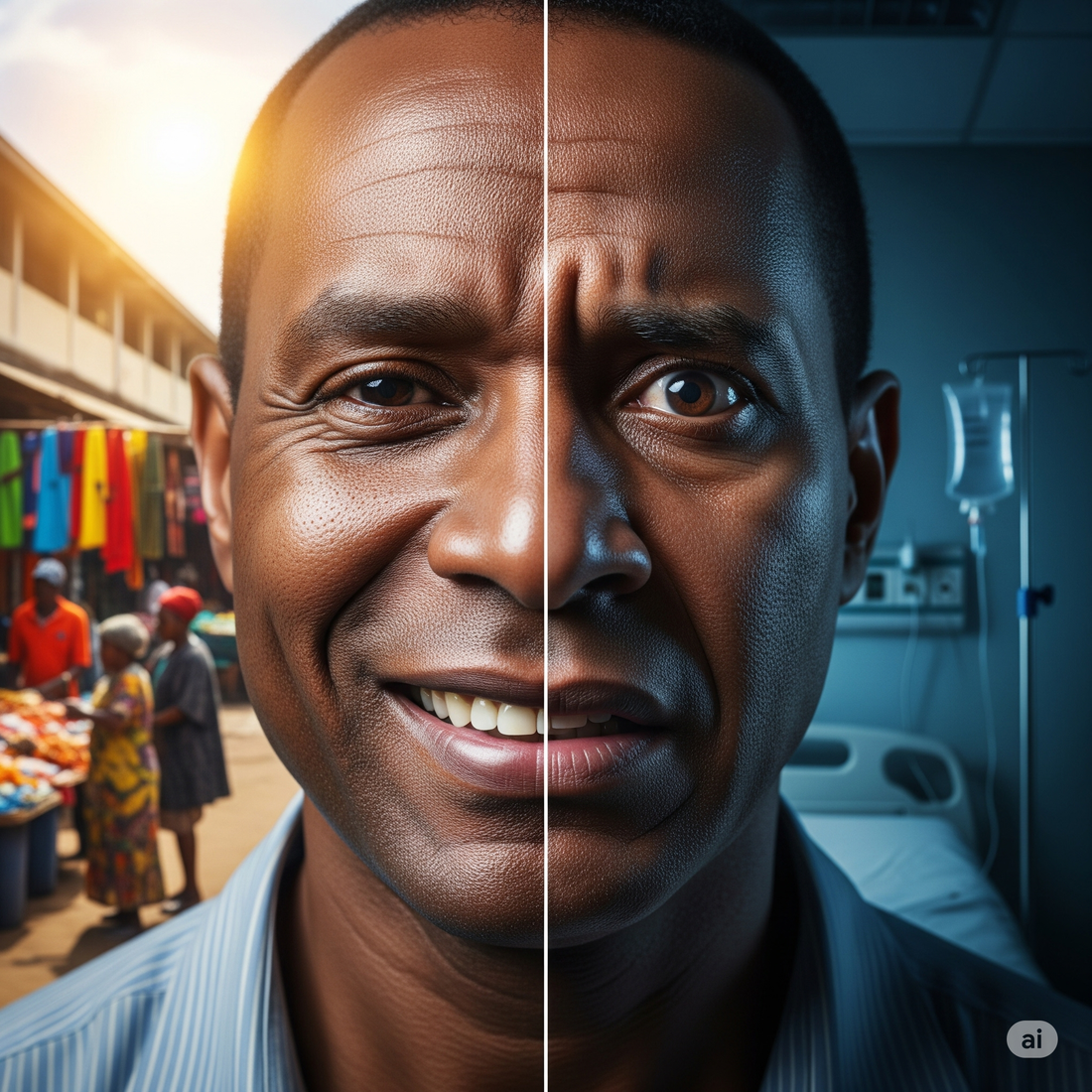 Picture depicting Juma, the main character of the stroke story in the bloog