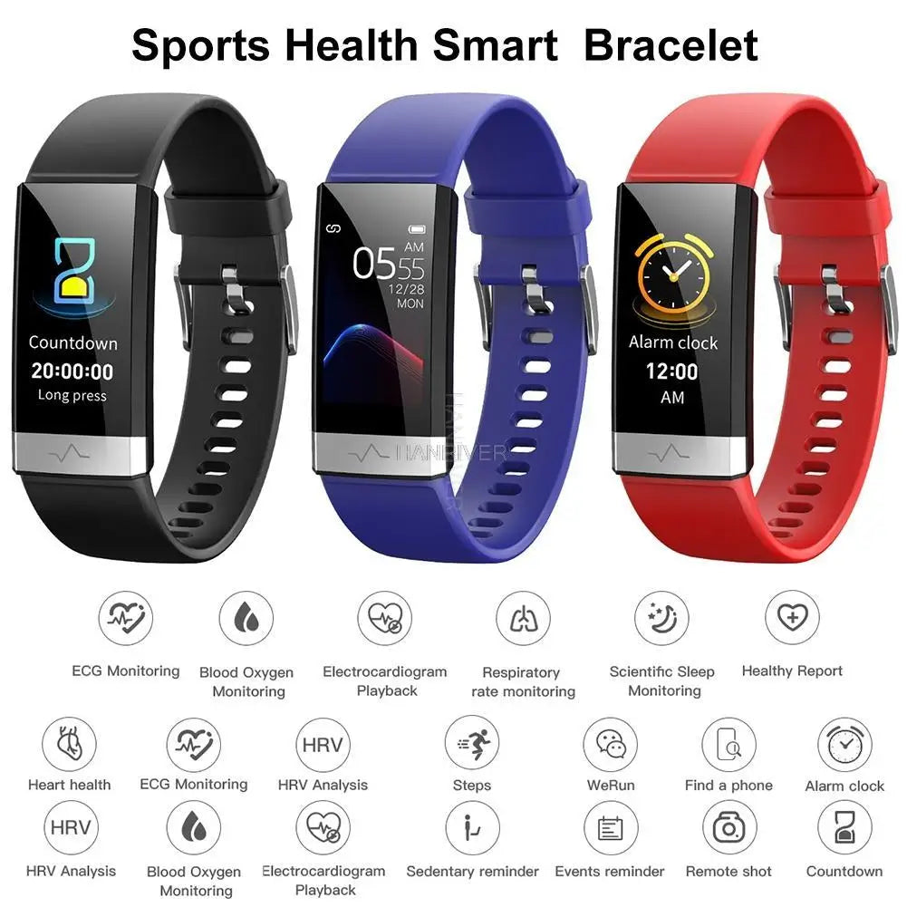 ECG Smart Wristband with Heart Rate Variability (HRV) | Medical-Grade