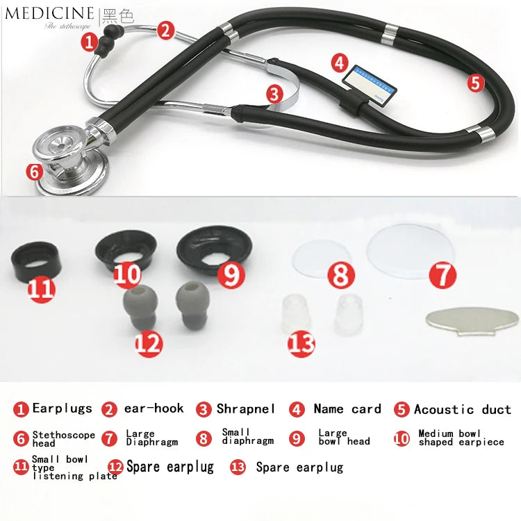 Multi-Functional Double-Tube Stethoscope