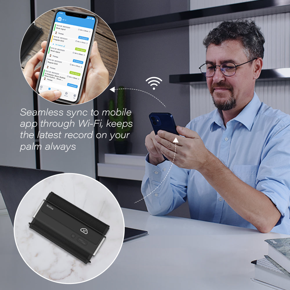 Bluetooth  BP2 WIFI  AI Analysis Upper Arm Digital EKG Blood Pressure Monitor