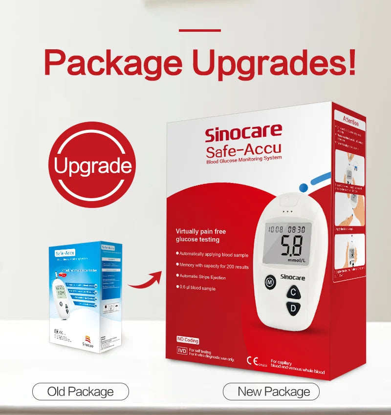 Sinocare Glucometer Kit