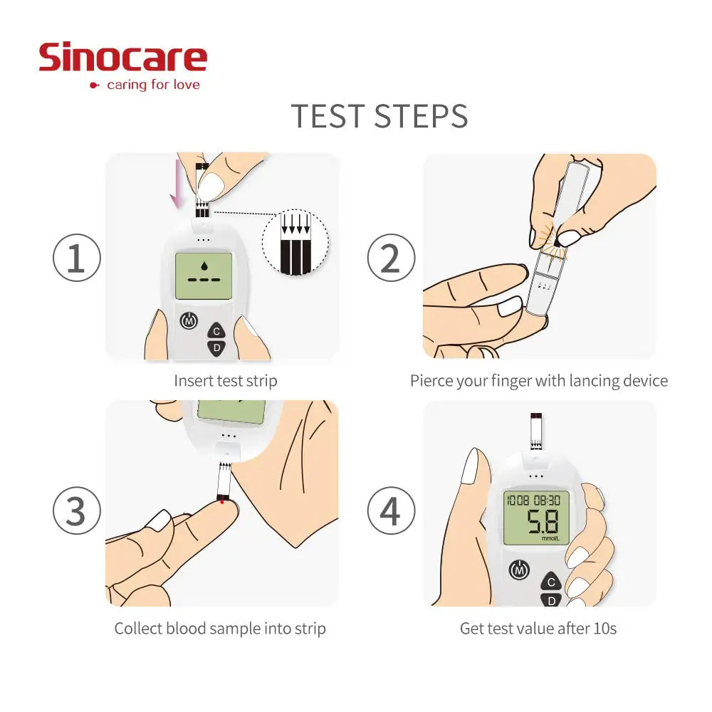 Sinocare Glucometer Kit