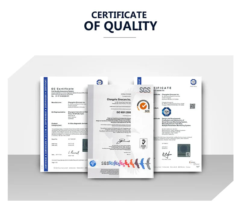 Sinocare  Glucometer & Uric Acid Test Kit
