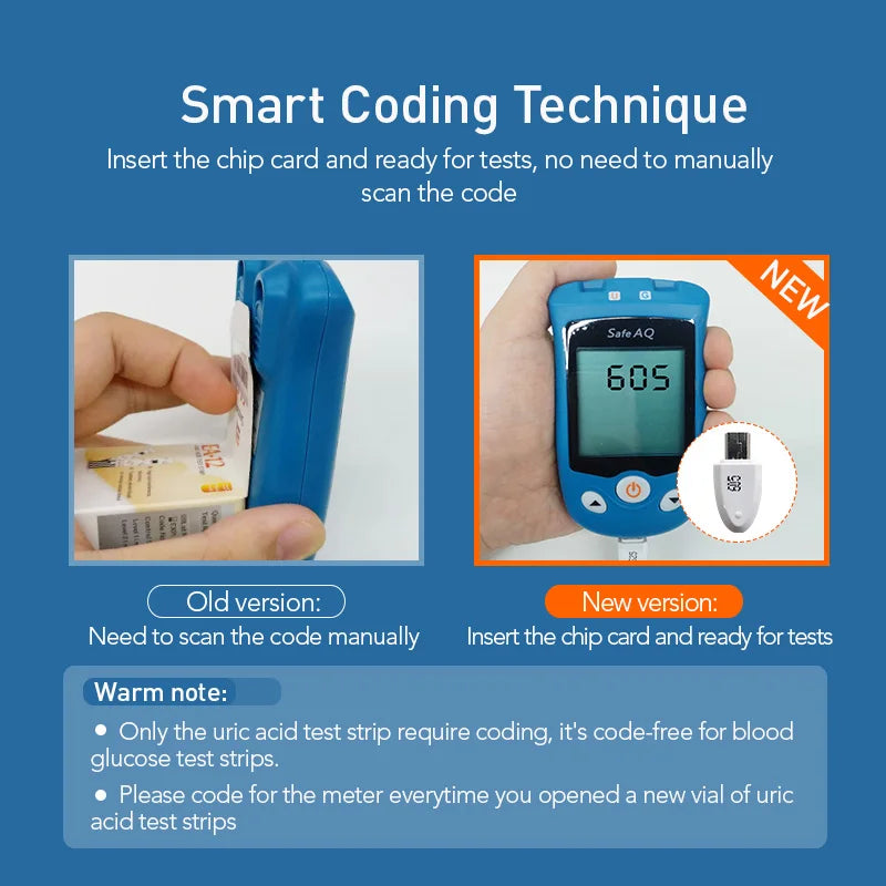 Sinocare  Glucometer & Uric Acid Test Kit