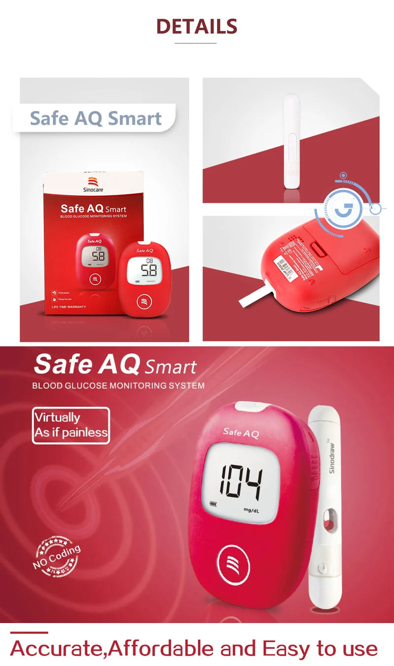 Safe AQ Smart Glucometer