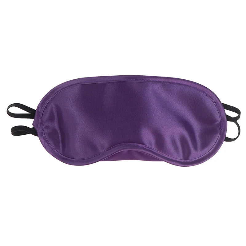1PC Silk Sleep Eye Mask Padded Shade Eye Cover Patch Sleeping Mask Eyemask Blindfolds Travel Relax Rest Women Men