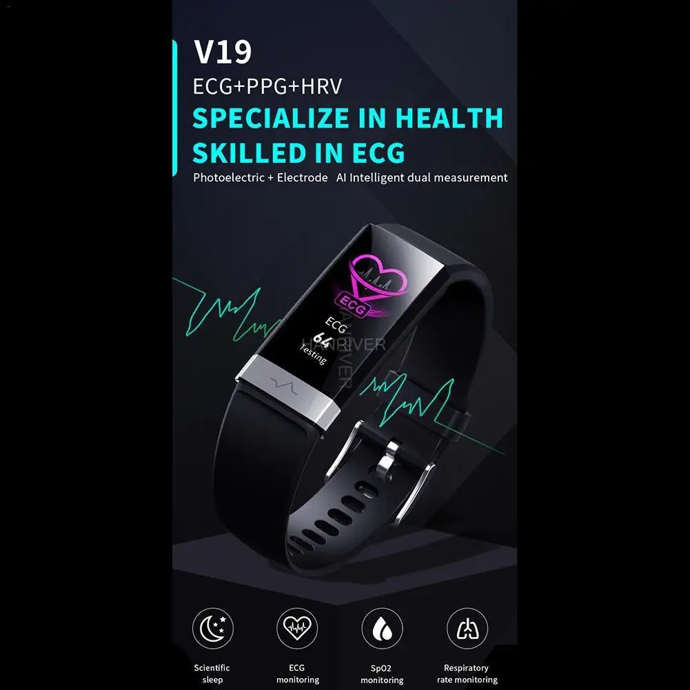 ECG Smart Wristband with Heart Rate Variability (HRV) | Medical-Grade
