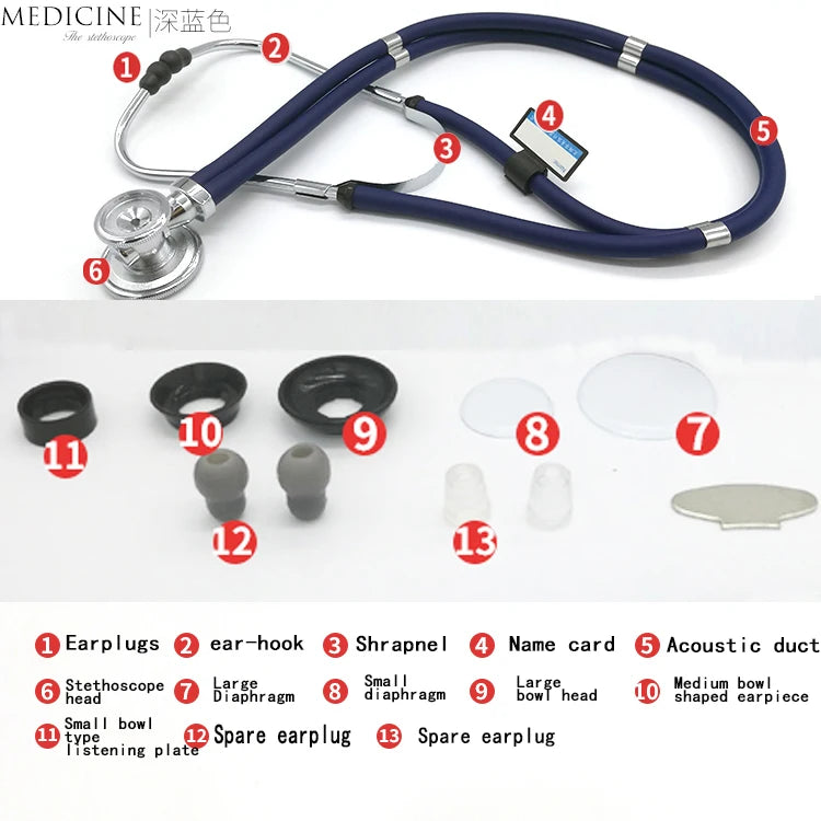 Multi-Functional Double-Tube Stethoscope
