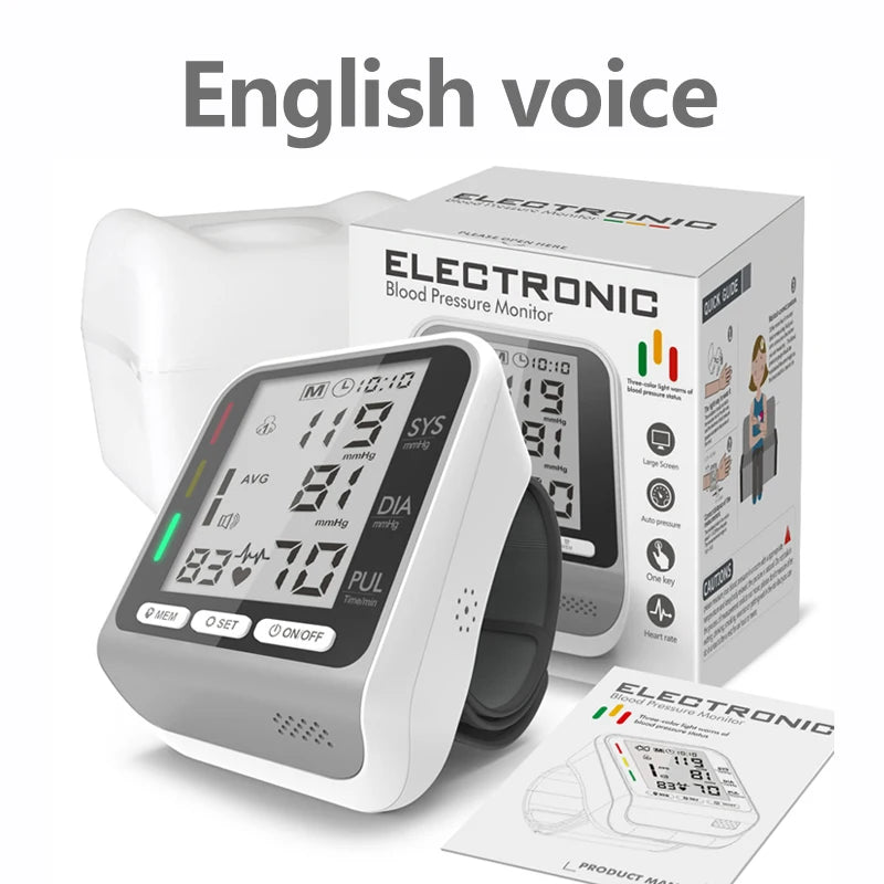 Portable Wrist  Digital Blood Pressure Monitor