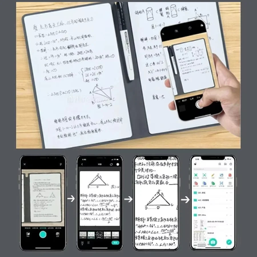 A5 Reusable Whiteboard Notebook Set