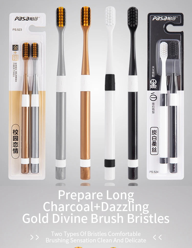Ultra-Fine Soft Bristle Toothbrush Set