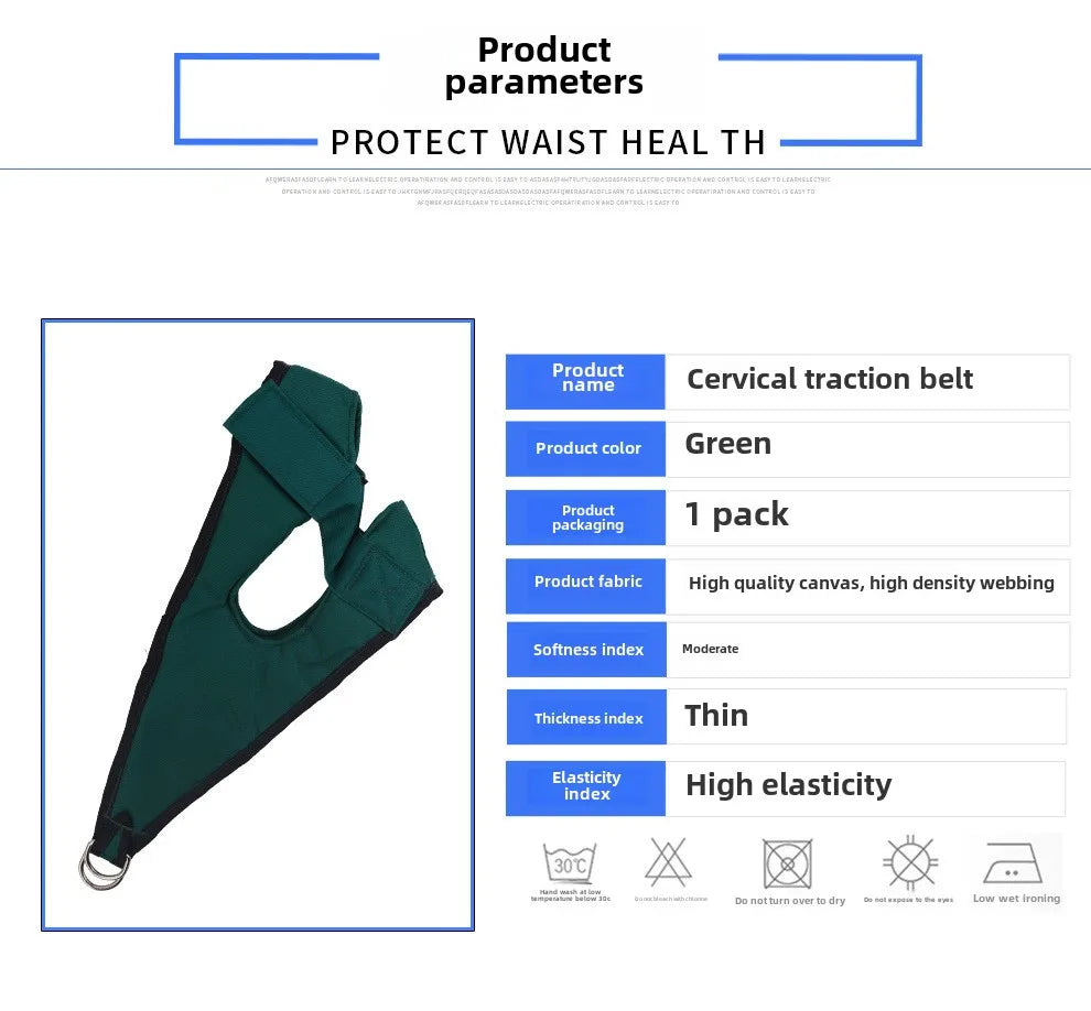 Hanging Cervical Traction Device Accessories Neck Traction Stretching Belt Canvas Spine Chiropractic Traction Cushion Pad