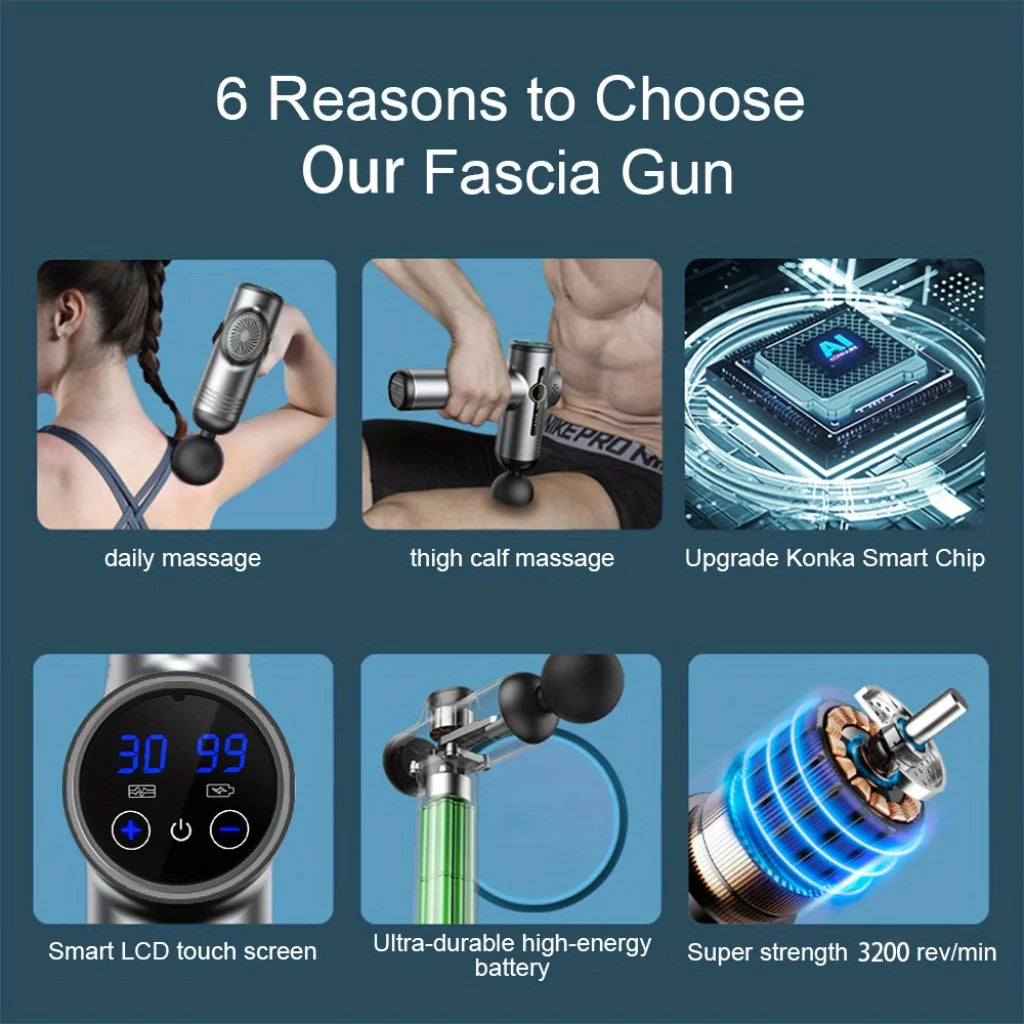 Portable Fascia Gun Vibration Massage
