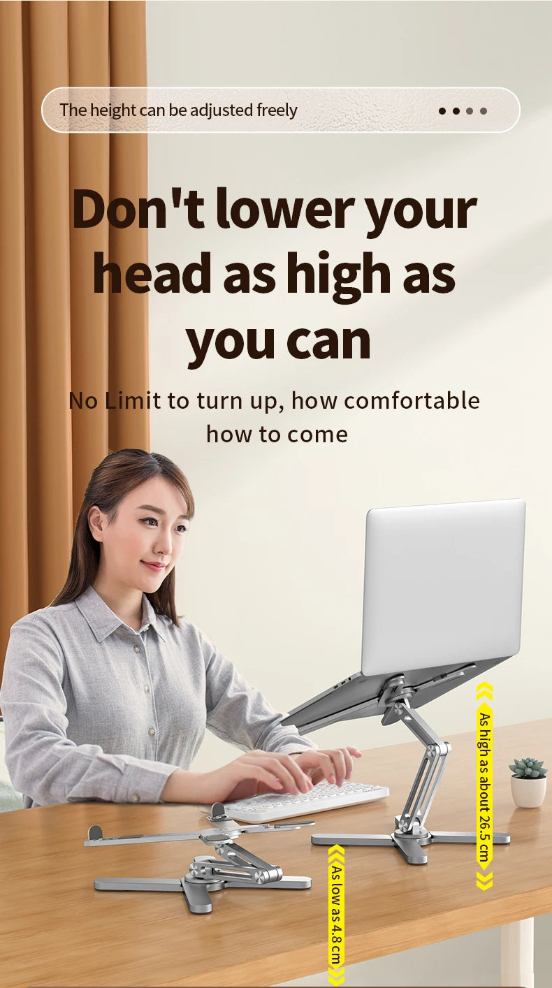 360°Rotation Foldable Laptop Stand