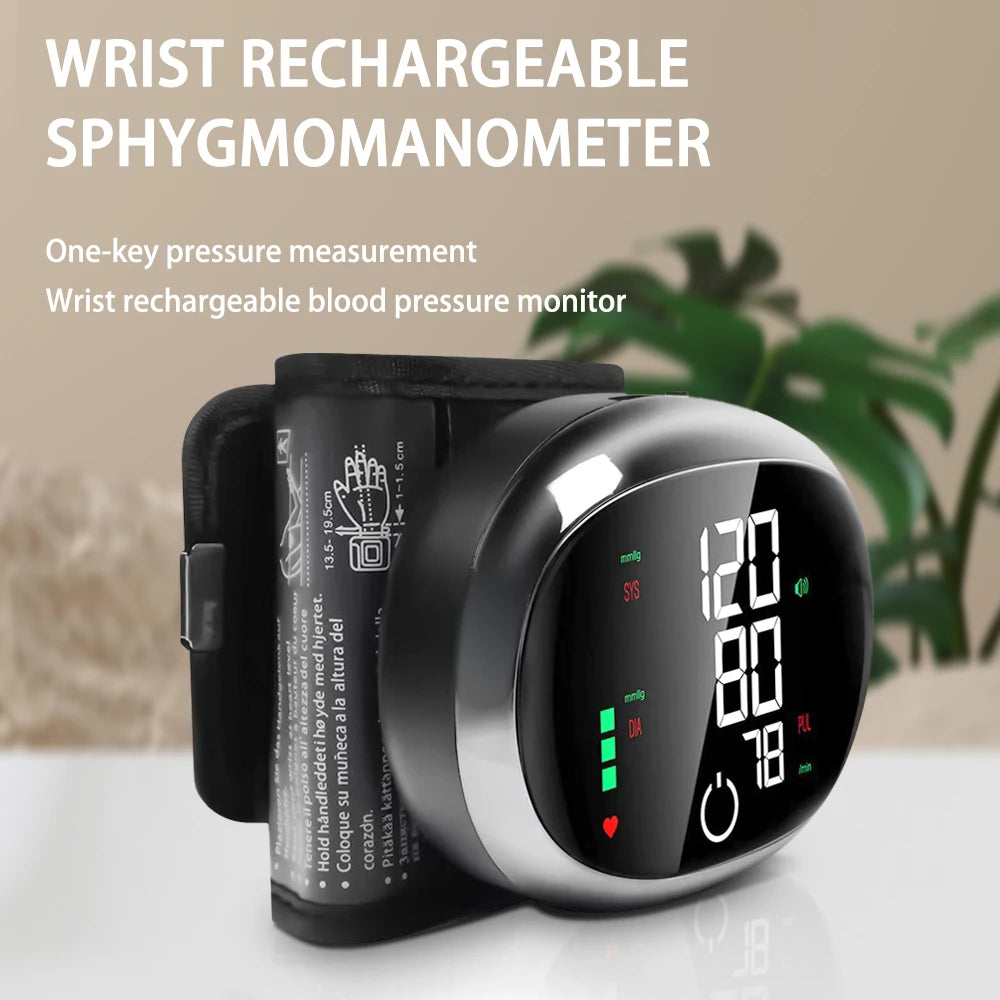 Voice-Enabled Digital Wrist Tonometer | Heart Rate + BP