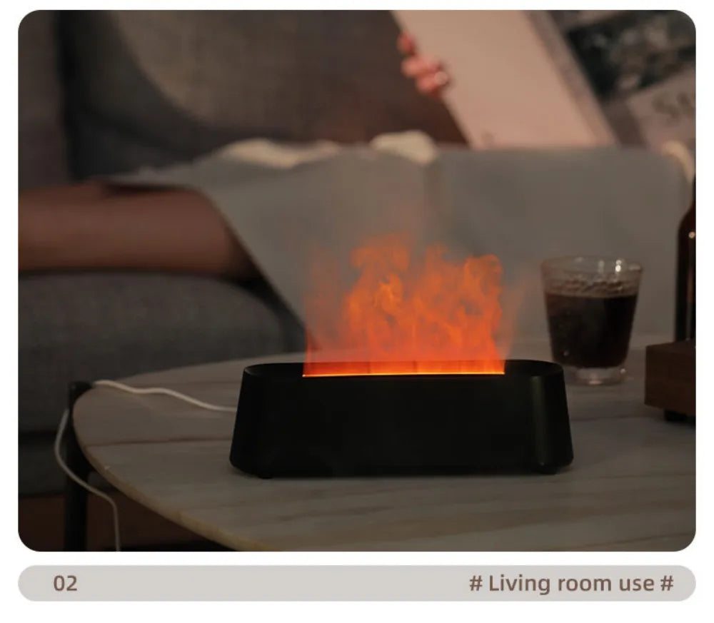 Humidifier Flame Aromatherapy Diffuser.