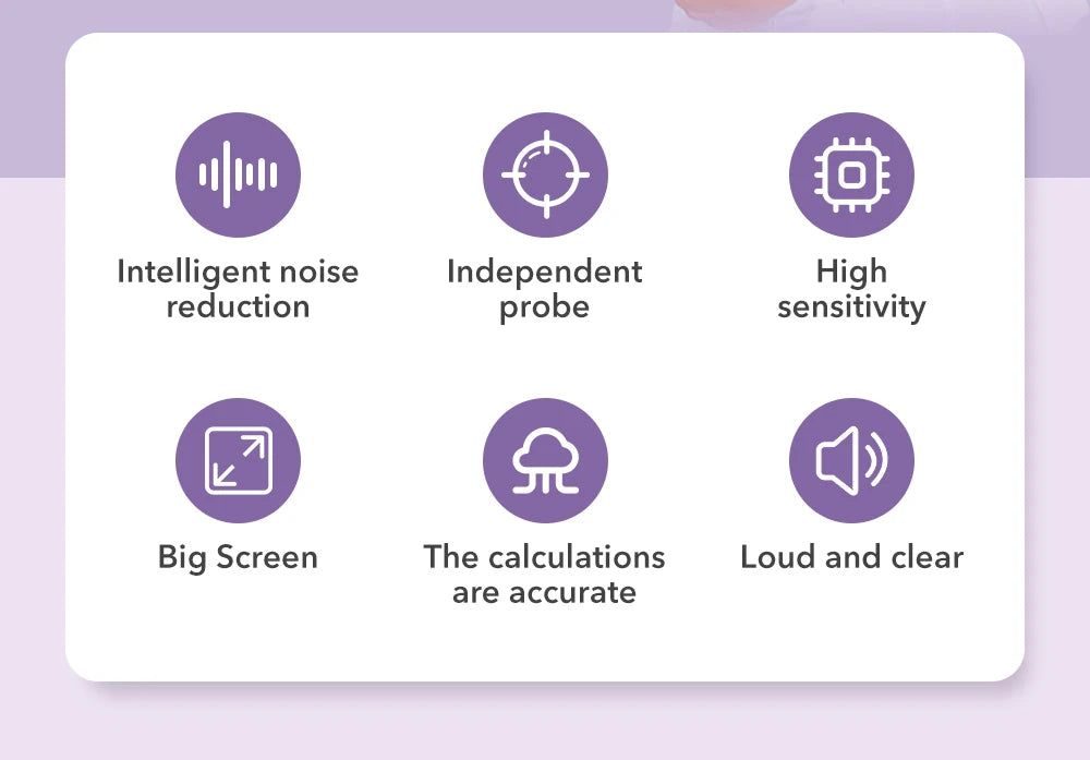 2MHz Ultrasound Fetal Heart Rate Detector
