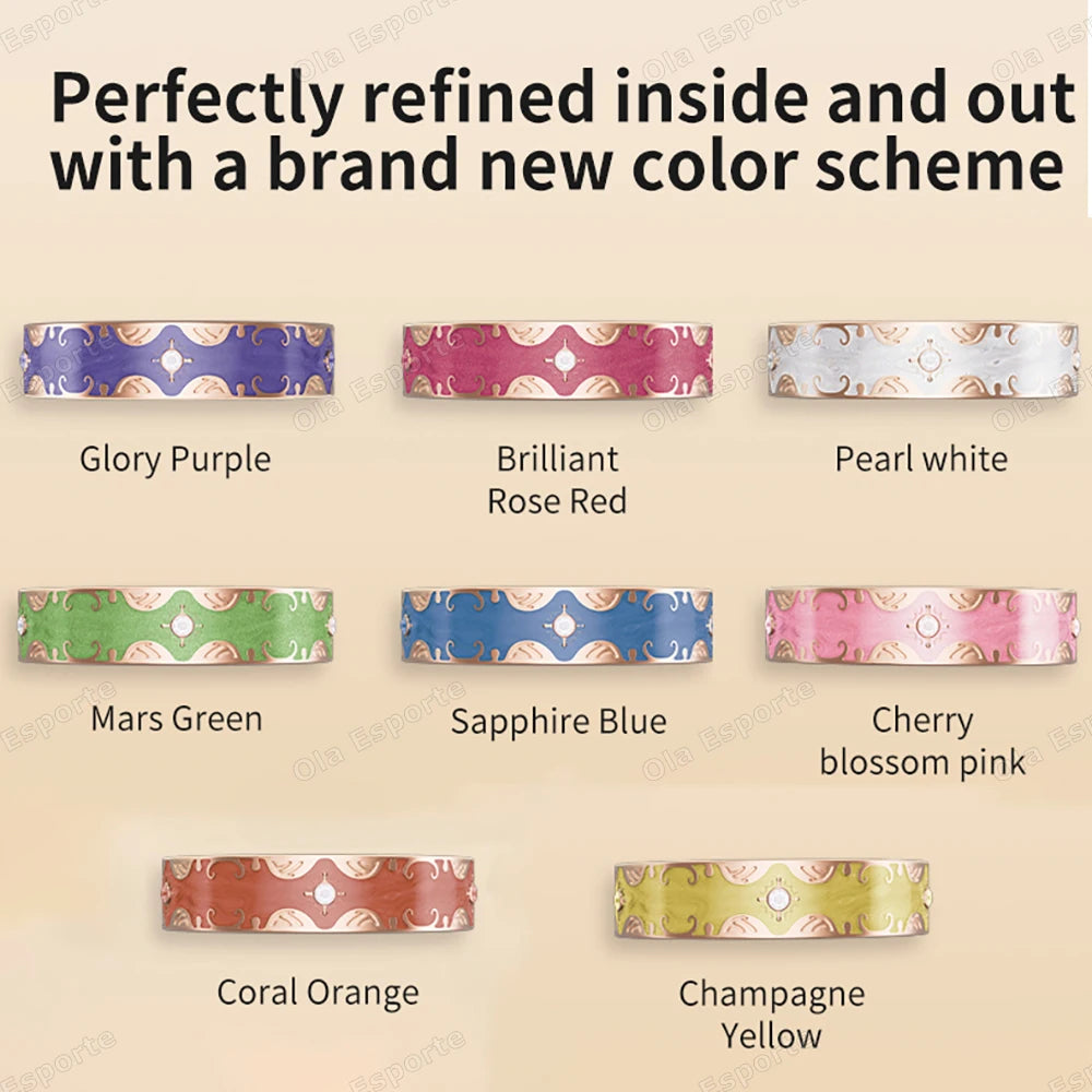 Smart Ring | Multicolor Diamond Design | Heart Rate, BP & Sleep Monitor