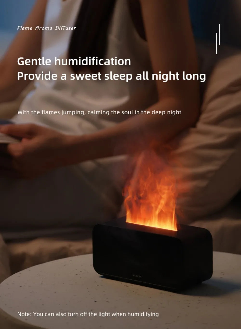 Humidifier Flame Aromatherapy Diffuser.