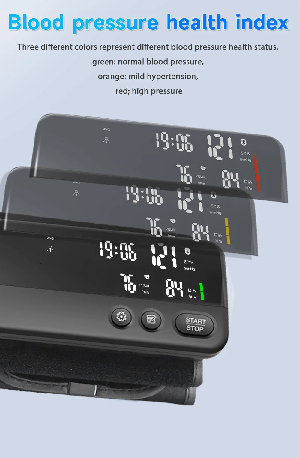 Yongrow Smart BP Monitor | LED Display | App-Connected Heart Rate Tracking