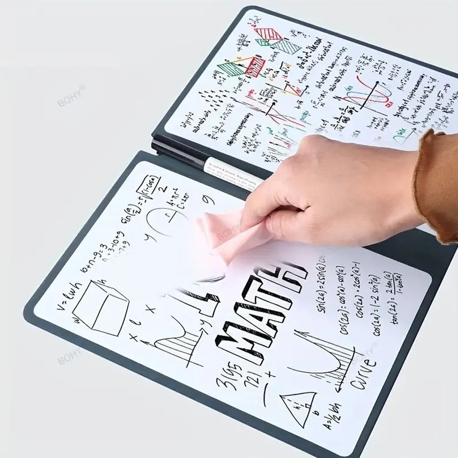 A5 Reusable Whiteboard Notebook Set
