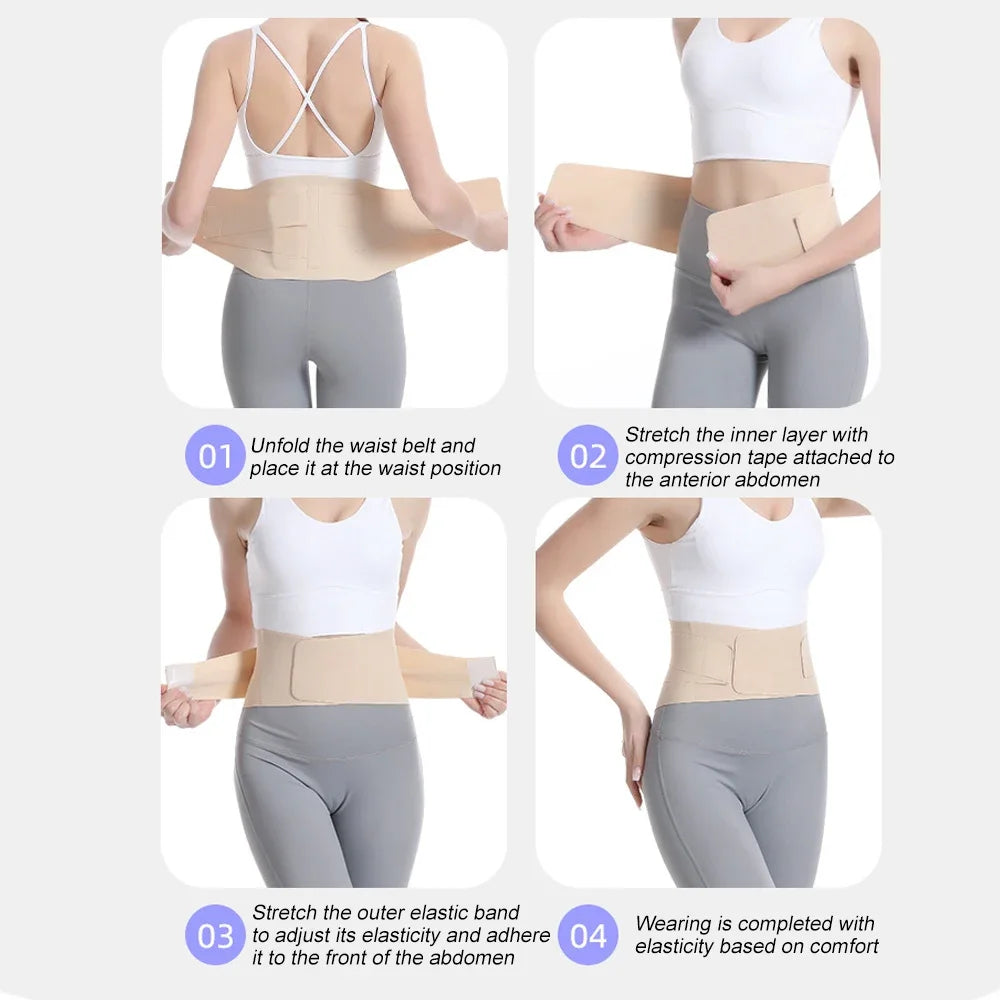 1 Pcs Adjustable Ultra Thin Back Brace with Lumbar Pad, Flexible Supports, Back Brace for Lower Back, Sciatica Scoliosis Relief