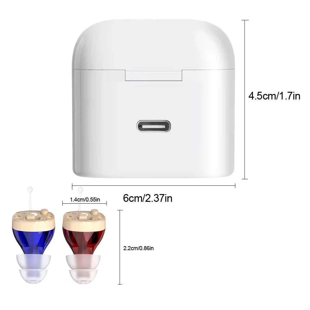 New Arrival CIC Hearing Aid Device For Seniors Rechargeable Wireless Hearing Aid Cheap Amplifier OTC hearing aids