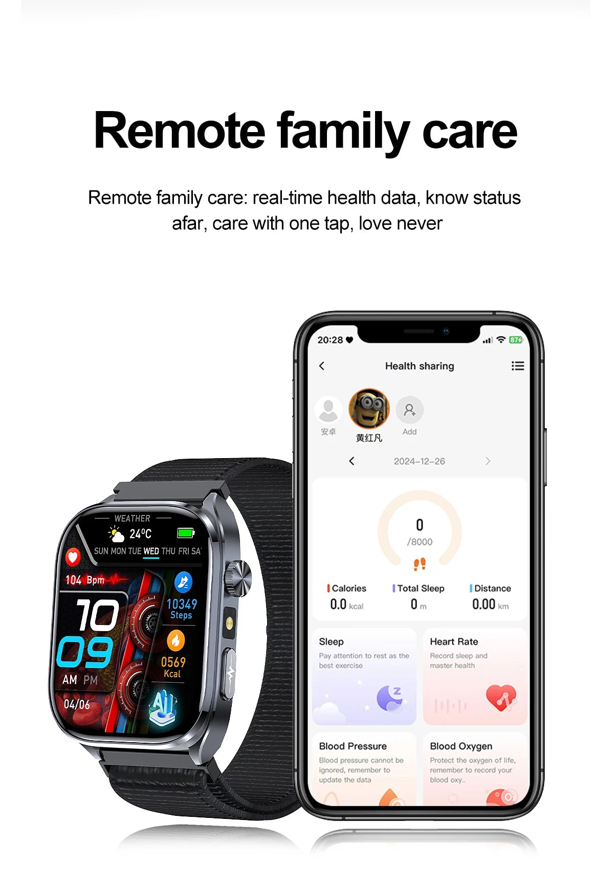 2025 Advanced Health Smart Watch for Men | ECG, Blood Pressure, Blood Oxygen
