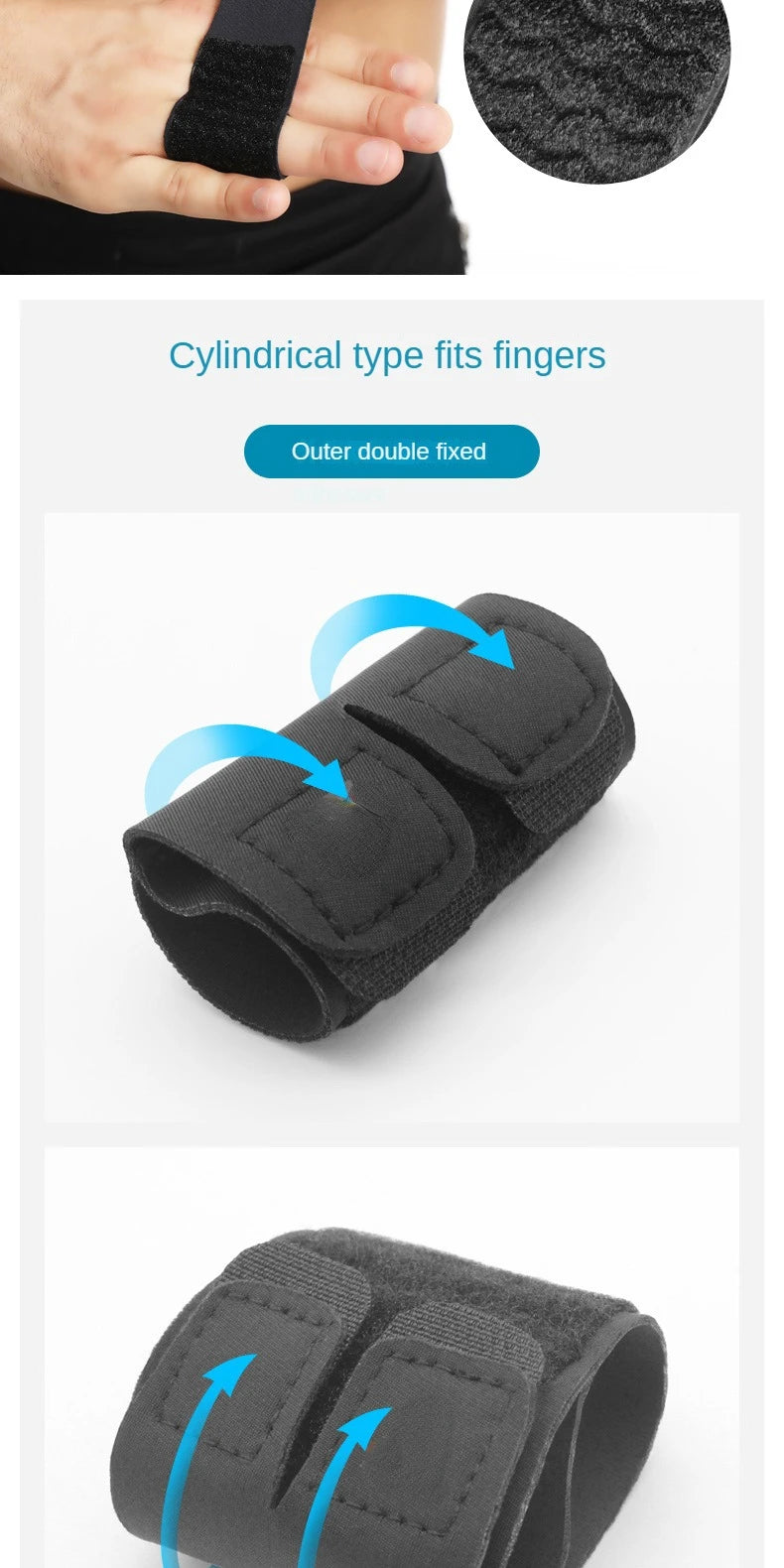 1PC Finger Splint Adjustable Finger Support Brace Sleeve Protector Basketball Finger Joint Protector Sports Support Tape