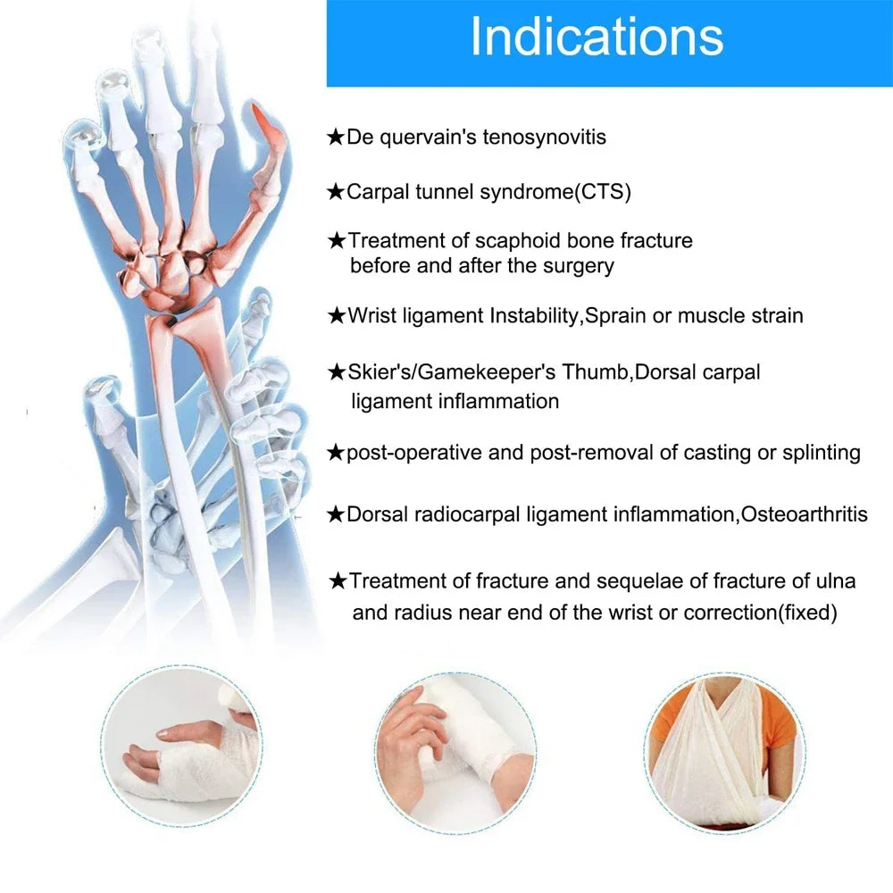 1Pcs Wrist Brace Carpal Tunnel, Adjustbale Wrist Support and Metal Splint Stabilizer, Night Sleeep Hand Brace for Pain Relief