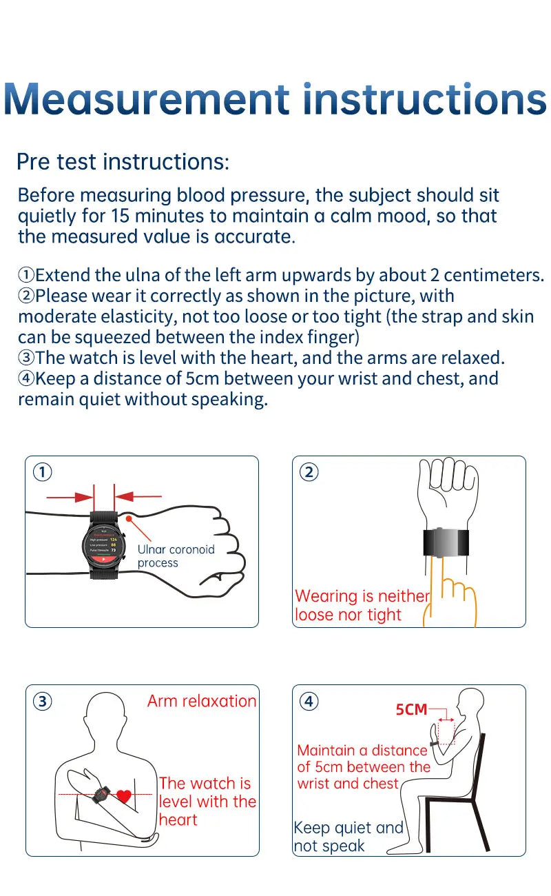 Clinical-Grade Smart Watch P700 | Air Pump Technology