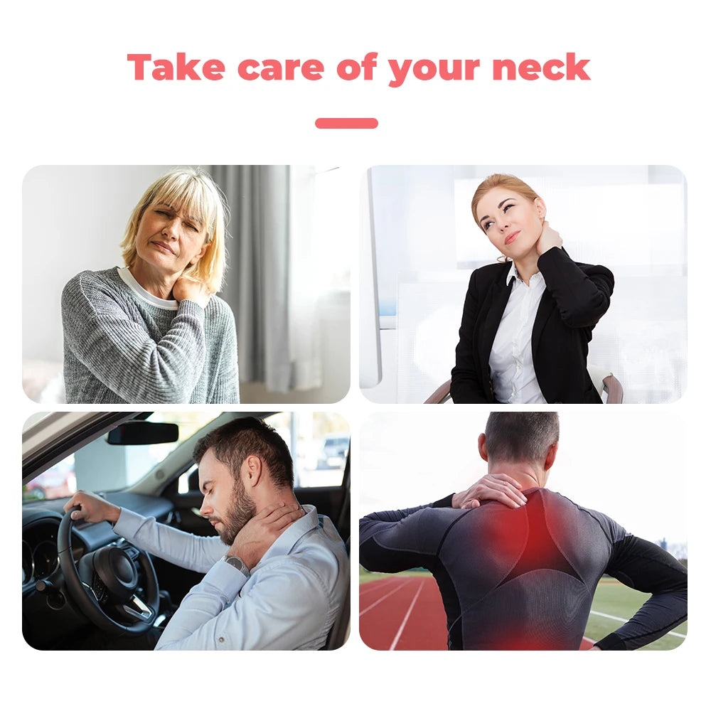 13/19pcs Magnetic Self-heating Neck Brace Tourmaline Infrared Therapy Pain Relief Cervical Protection Neck Support Belt Neck