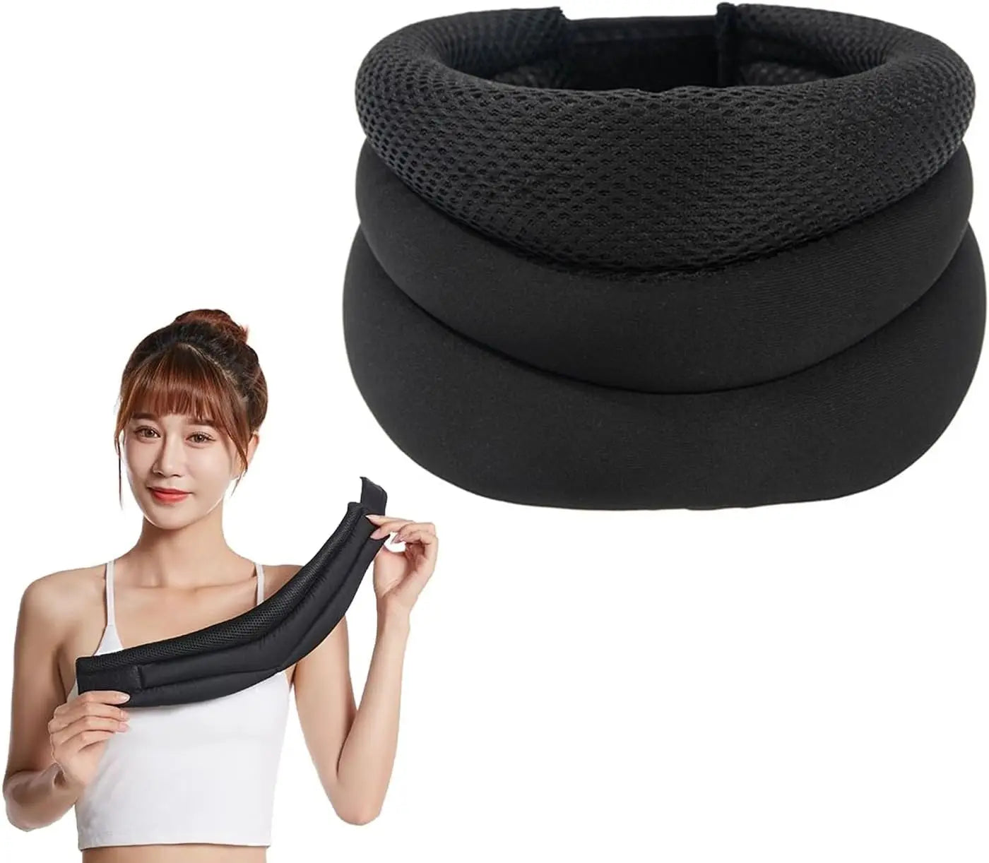 Neck Support for Snoring Adjustable Neck Brace for Sleep 3-Stage Soft Cervical Collar for Sleeping