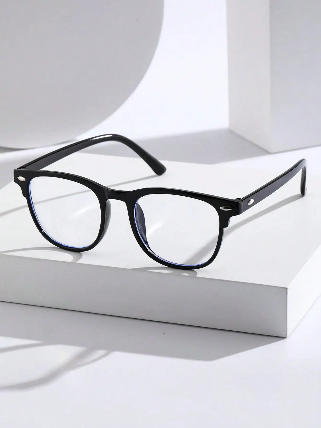 Trendy Anti-Blue Light Clear Glasses