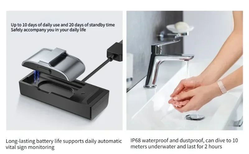 AI Smart Health Bracelet | Blood Pressure, Sleep & Heart Rate Monitor