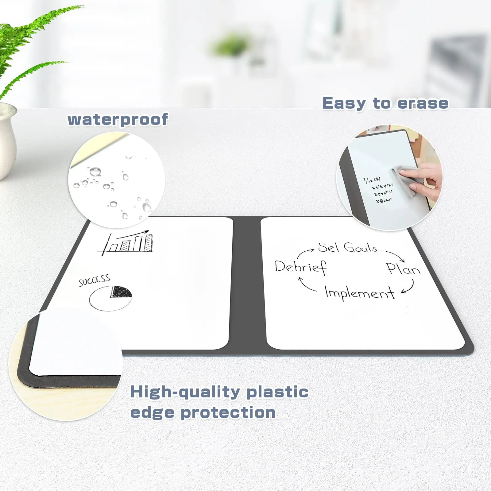 A5 Reusable Whiteboard Notebook Set