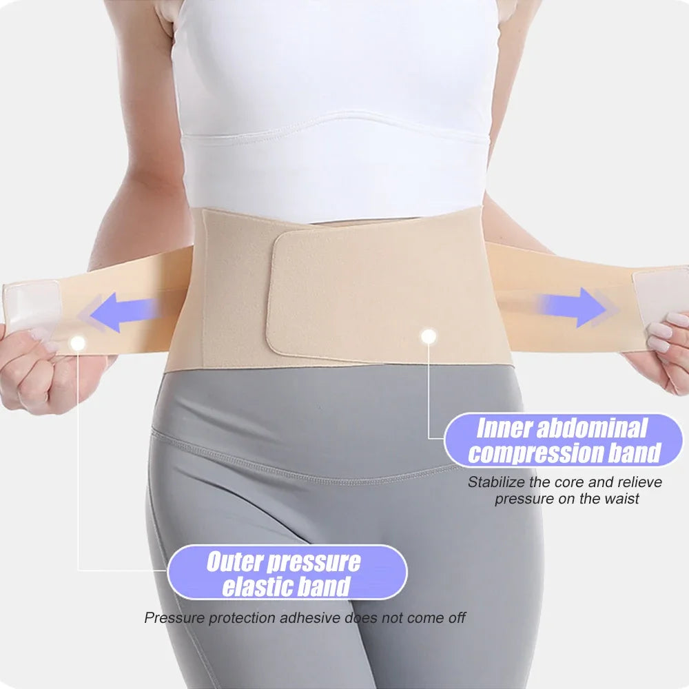 1 Pcs Adjustable Ultra Thin Back Brace with Lumbar Pad, Flexible Supports, Back Brace for Lower Back, Sciatica Scoliosis Relief