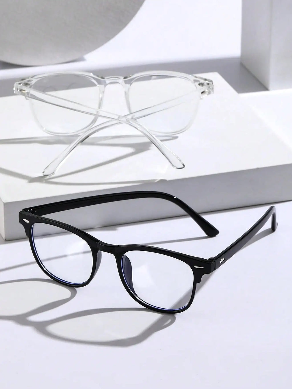 Trendy Anti-Blue Light Clear Glasses