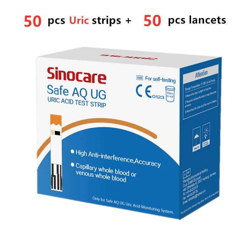 Sinocare  Glucometer & Uric Acid Test Kit