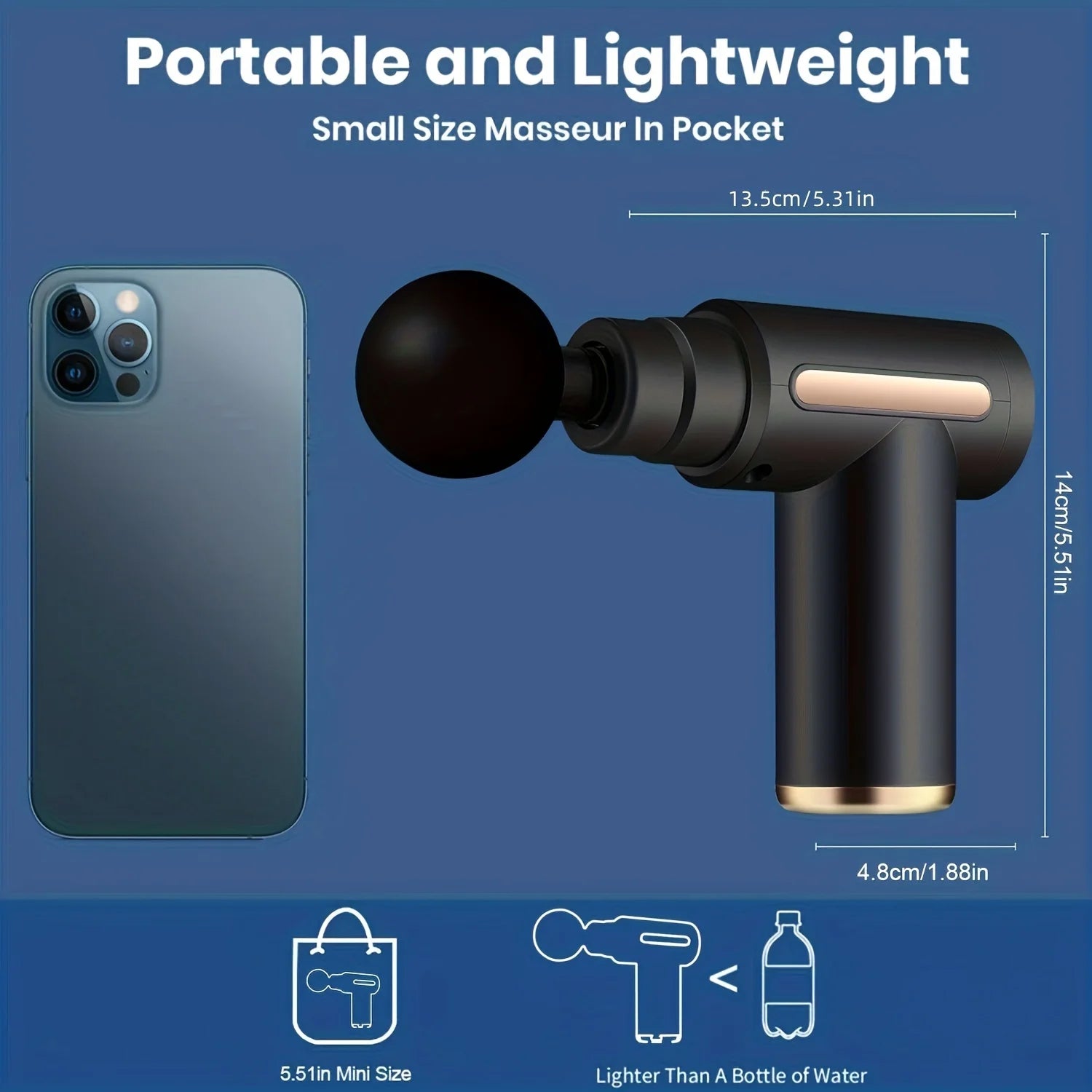 Portable Fascia Gun Vibration Massage