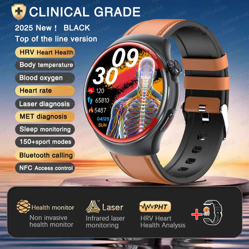 Medical-Grade Smart Watch | Blood Pressure, Heart Rate & Pulse Monitor | Nursing & Healthcare
