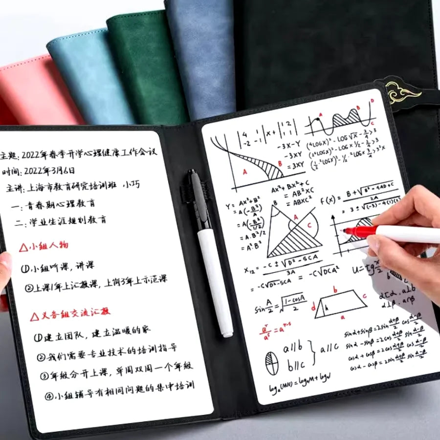 A5 Reusable Whiteboard Notebook Set