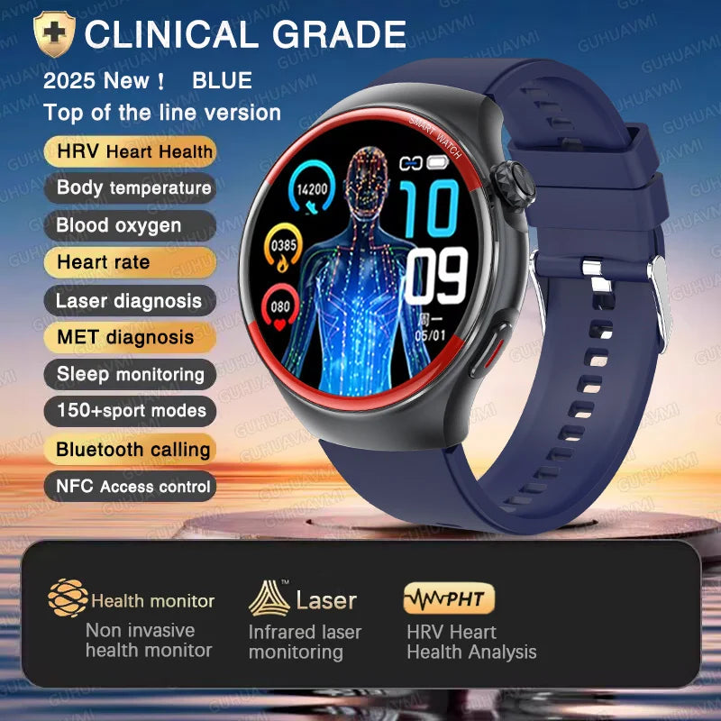 Medical-Grade Smart Watch | Blood Pressure, Heart Rate & Pulse Monitor | Nursing & Healthcare