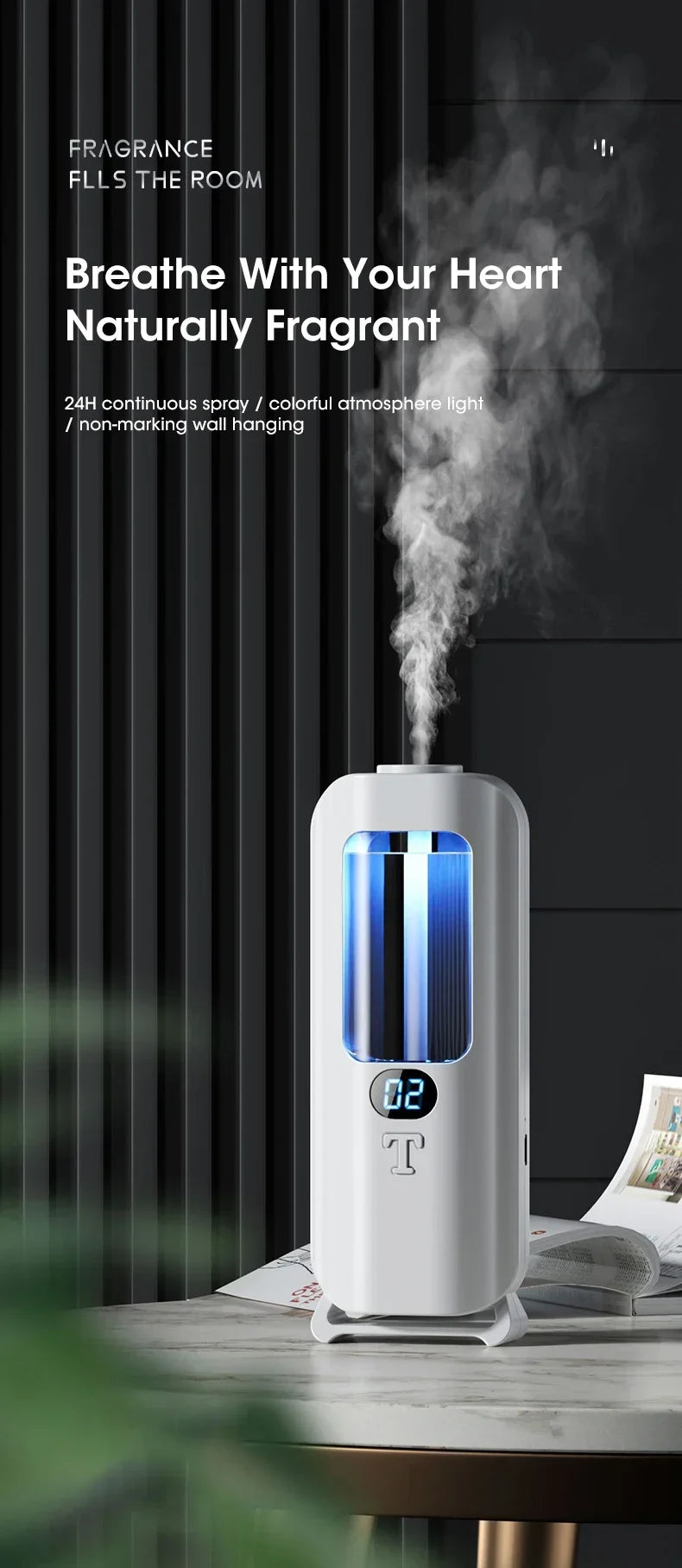 Rechargeable Aromatic Diffuser with 5 Modes