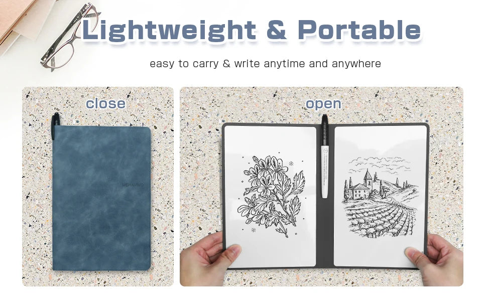 A5 Reusable Whiteboard Notebook Set