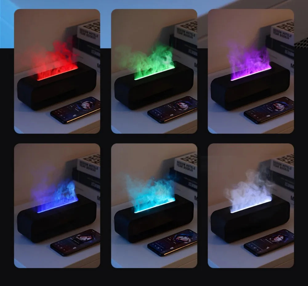 Humidifier Flame Aromatherapy Diffuser.