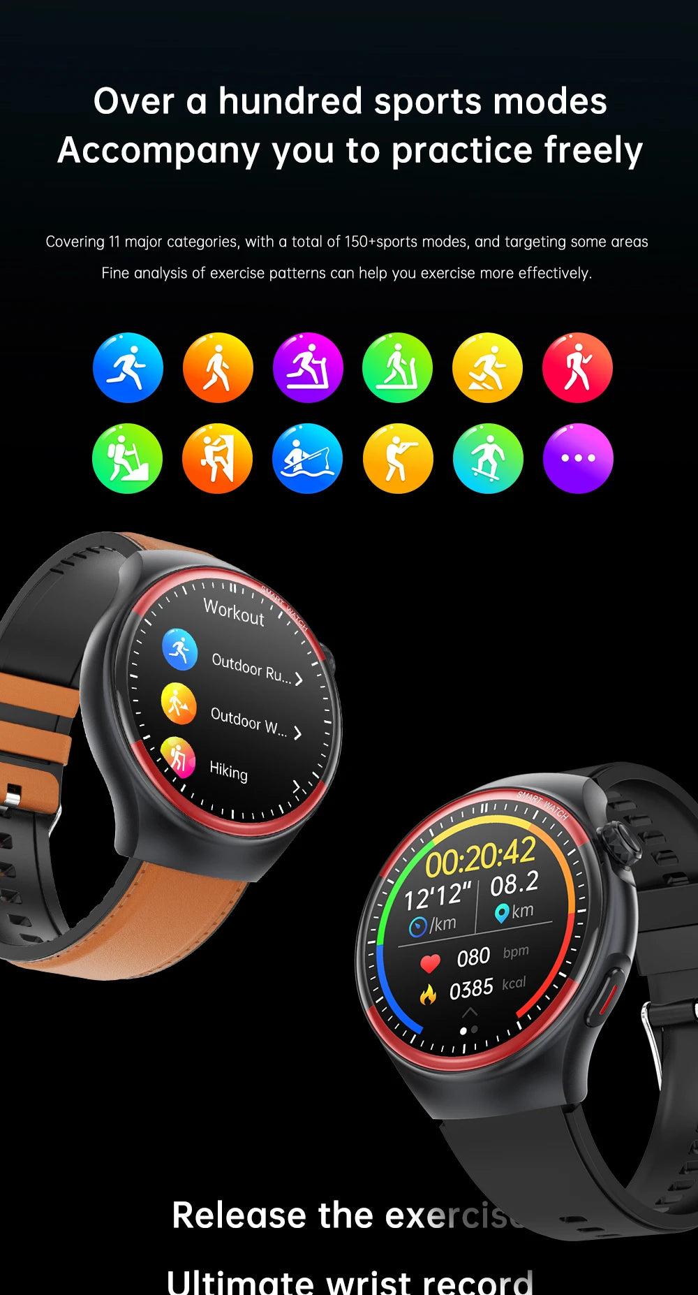 Medical-Grade Smart Watch | Blood Pressure, Heart Rate & Pulse Monitor | Nursing & Healthcare