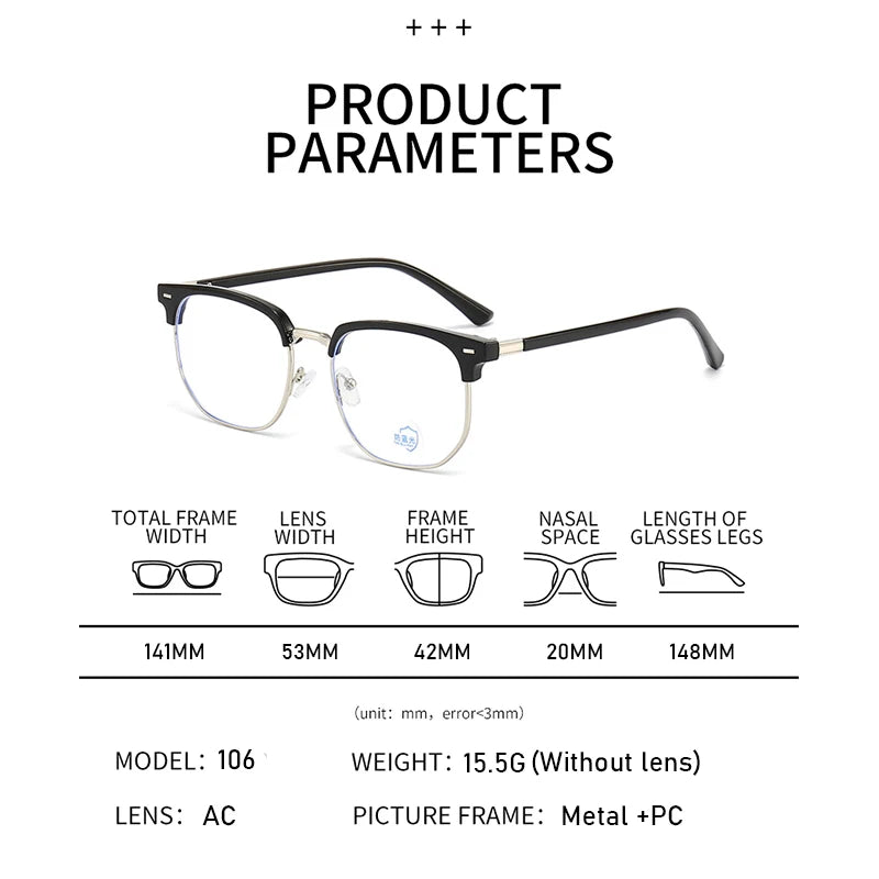 Photochromic Anti-blue Light Glasses
