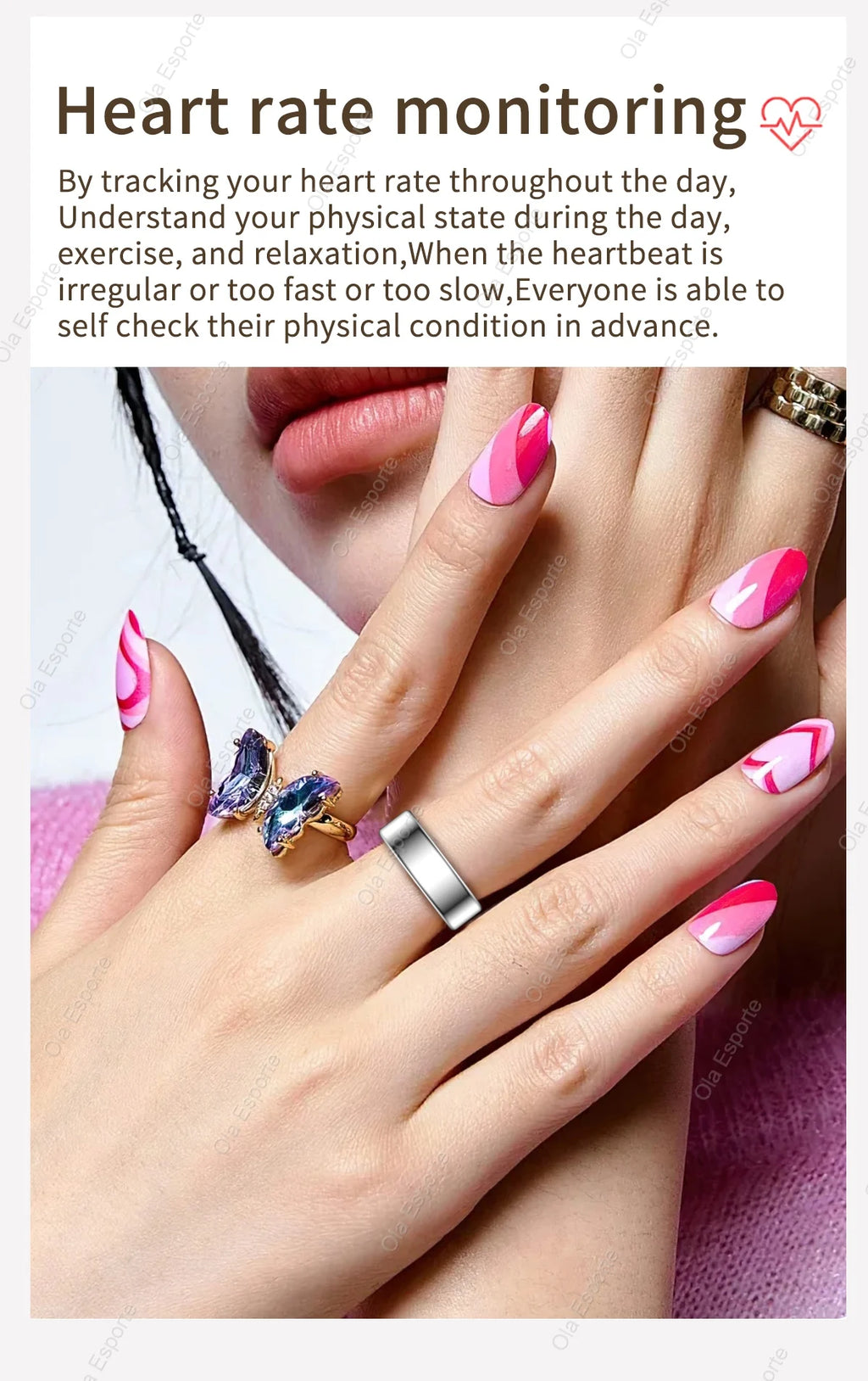 Women's Fashion Smart Ring | Multicolor Diamond Design